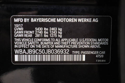 2018 BMW 5 Series M550i xDrive