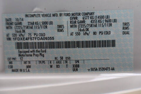 2015 Ford E-Series E-450 SD