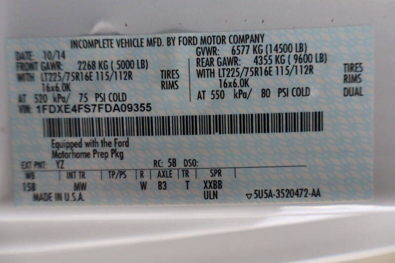 2015 Ford E-Series E-450 SD