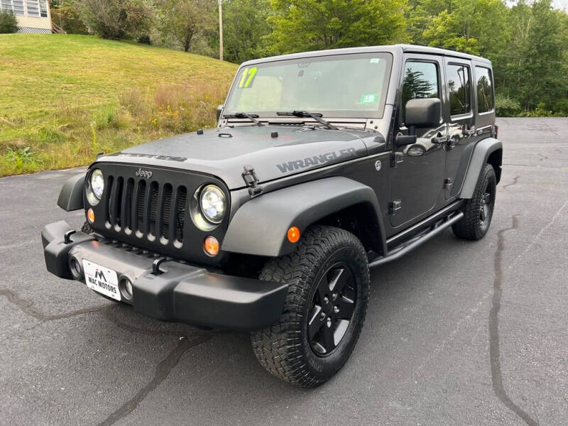 2017 Jeep Wrangler Unlimited for sale in Epsom, NH