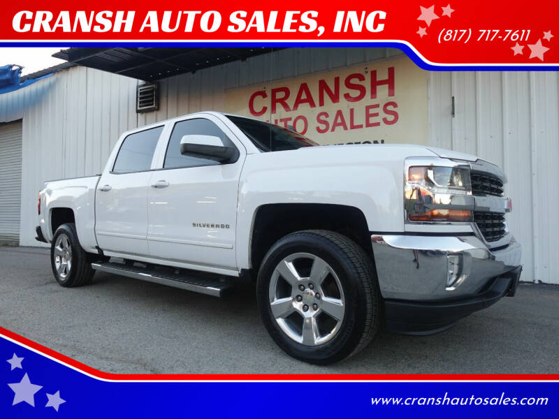 2017 Chevrolet Silverado 1500 for sale at CRANSH AUTO SALES, INC in Arlington TX