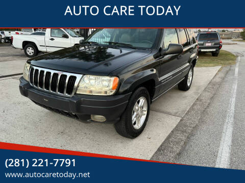 2003 Jeep Grand Cherokee for sale at AUTO CARE TODAY in Spring TX