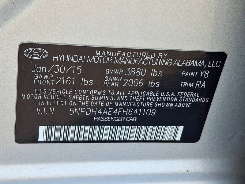 2015 Hyundai Elantra SE