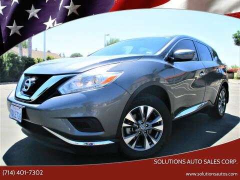 2017 Nissan Murano for sale at Solutions Auto Sales Corp. in Orange CA