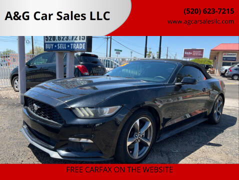 2015 Ford Mustang for sale at A&G Car Sales  LLC in Tucson AZ