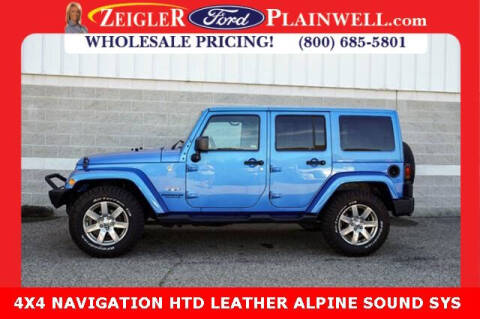 2016 Jeep Wrangler Unlimited for sale at Zeigler Ford of Plainwell in Plainwell MI