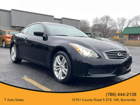 2010 Infiniti G37 Coupe for sale at T AUTO SALES LLC in Burnsville MN