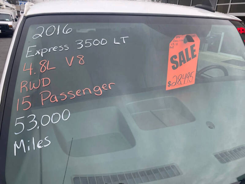 2016 Chevrolet Express LT 3500