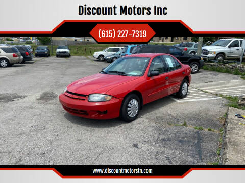 2004 Chevrolet Cavalier for sale at Discount Motors Inc in Nashville TN