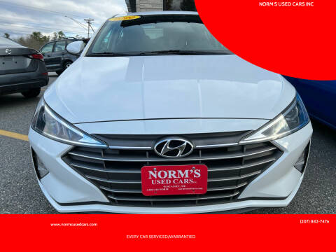 2020 Hyundai Elantra for sale at NORM'S USED CARS INC in Wiscasset ME