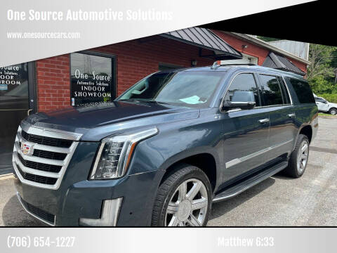 2019 Cadillac Escalade ESV for sale at One Source Automotive Solutions in Braselton GA