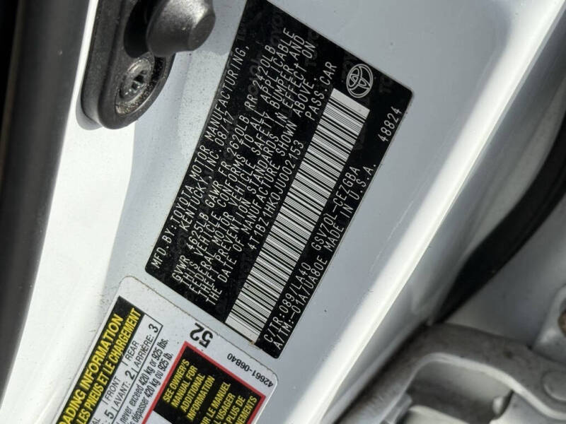 2018 Toyota Camry XLE V6