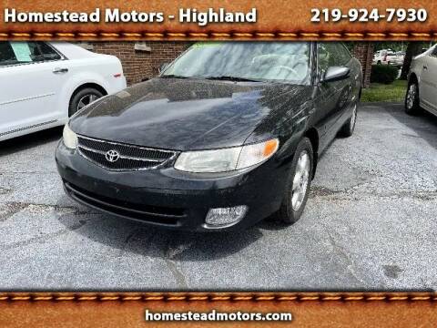 2001 Toyota Camry Solara for sale at HOMESTEAD MOTORS in Highland IN