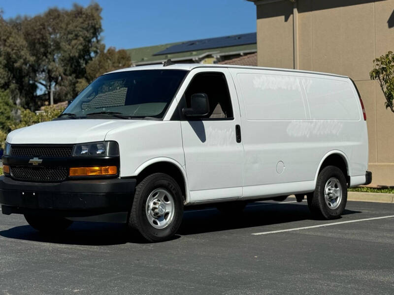 Used 2018 Chevrolet Express Cargo Work Van with VIN 1GCWGAFG4J1239613 for sale in San Bruno, CA