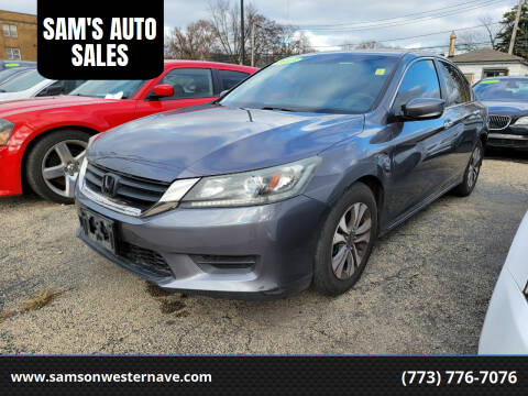2013 Honda Accord for sale at SAM'S AUTO SALES in Chicago IL