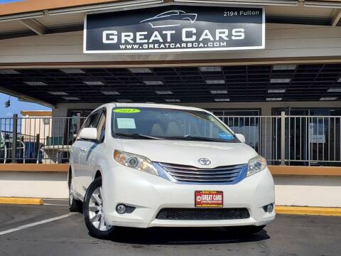 2012 Toyota Sienna for sale at Great Cars in Sacramento CA