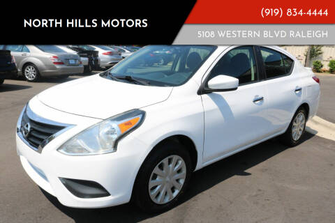 2017 Nissan Versa for sale at NORTH HILLS MOTORS in Raleigh NC