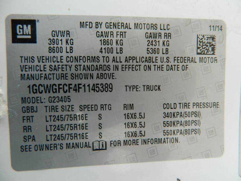 2015 Chevrolet Express 2500
