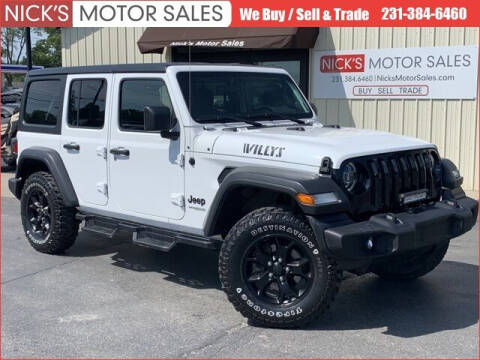 2020 Jeep Wrangler Unlimited for sale at Nick's Motor Sales in Kalkaska MI