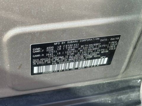 2019 Subaru Outback 2.5i Premium