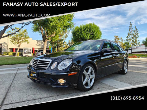 2009 Mercedes-Benz E-Class for sale at FANASY AUTO SALES/EXPORT in Yorba Linda CA