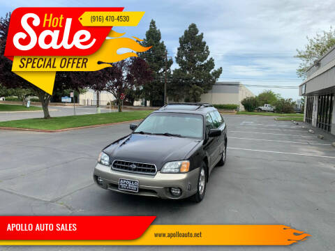 2004 Subaru Outback for sale at APOLLO AUTO SALES in Sacramento CA