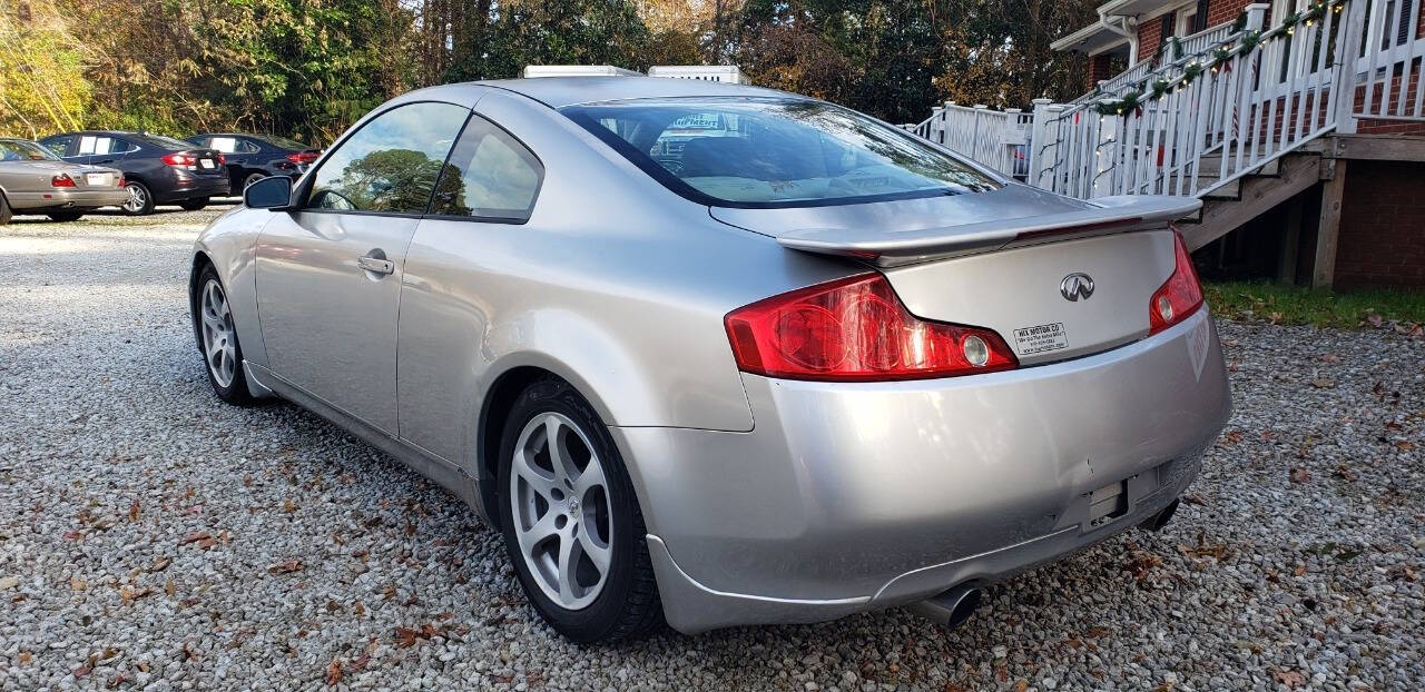 2004 INFINITI G35 for sale at Hix Motor Co in Jacksonville, NC