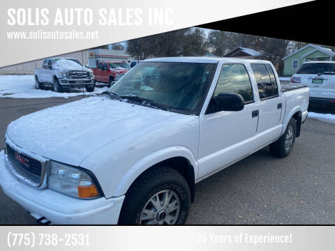 2004 GMC Sonoma for sale at SOLIS AUTO SALES INC in Elko NV