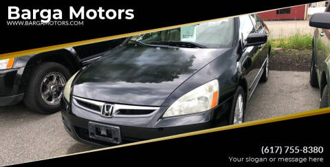 2007 Honda Accord for sale at Barga Motors in Tewksbury MA