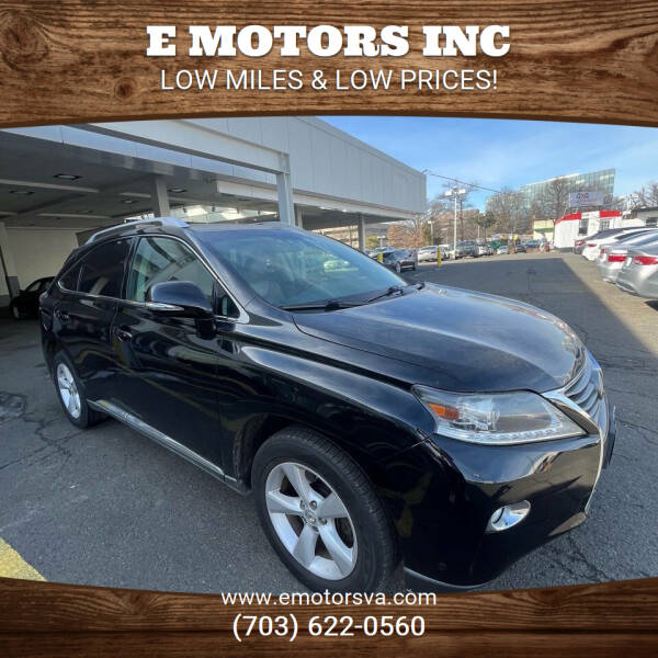 2013 Lexus RX 350 for sale at E Motors INC in Vienna VA