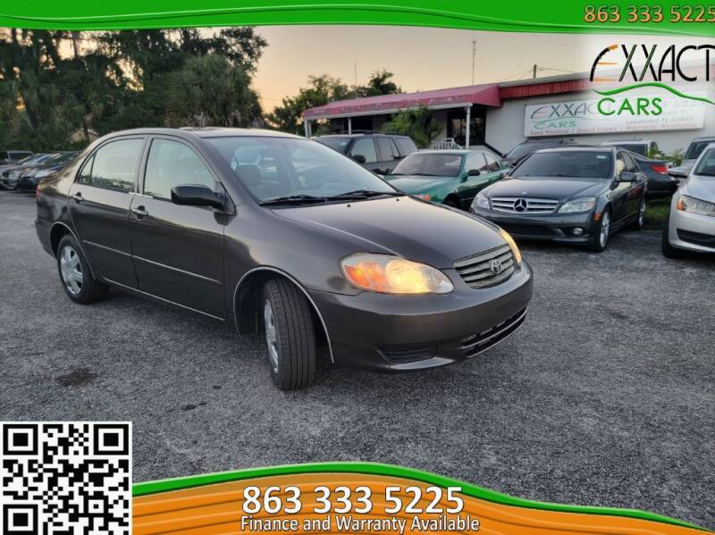 2003 Toyota Corolla for sale at Exxact Cars in Lakeland FL