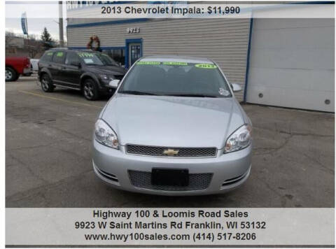2013 Chevrolet Impala for sale at Highway 100 & Loomis Road Sales in Franklin WI