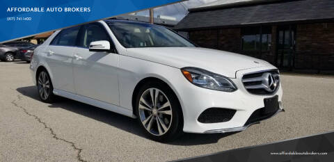 2016 Mercedes-Benz E-Class for sale at AFFORDABLE AUTO BROKERS in Keller TX