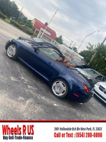 2002 Lexus SC 430 for sale at WHEELS R US in Hollywood FL