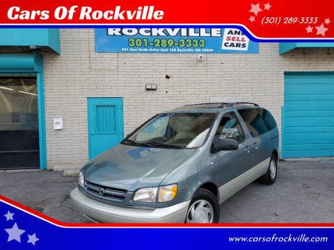 2000 Toyota Sienna for sale at Cars Of Rockville in Rockville MD