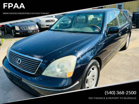 2002 Lexus LS 430 for sale at FPAA in Fredericksburg VA