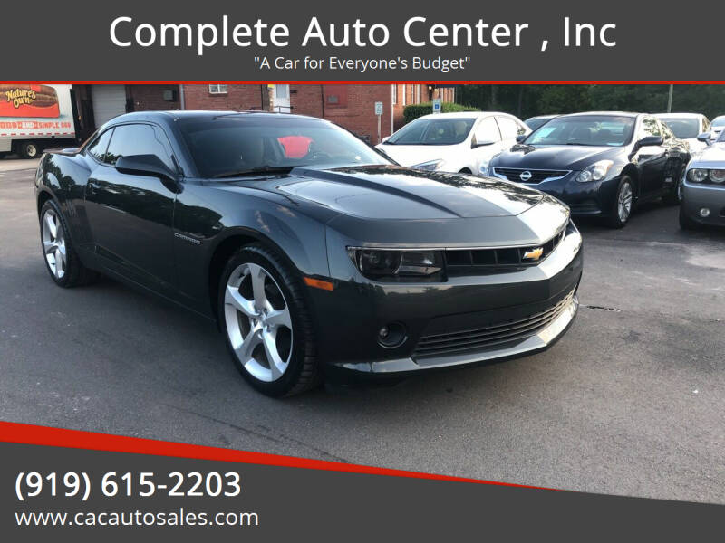 2015 Chevrolet Camaro for sale at Complete Auto Center , Inc in Raleigh NC