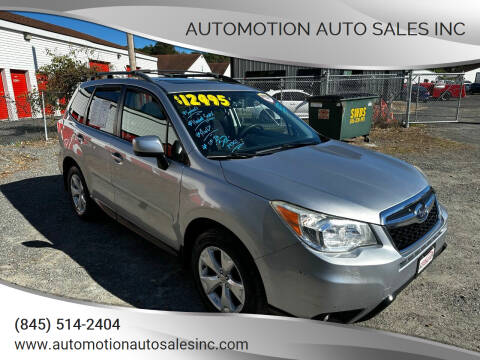 2015 Subaru Forester for sale at Automotion Auto Sales Inc in Kingston NY