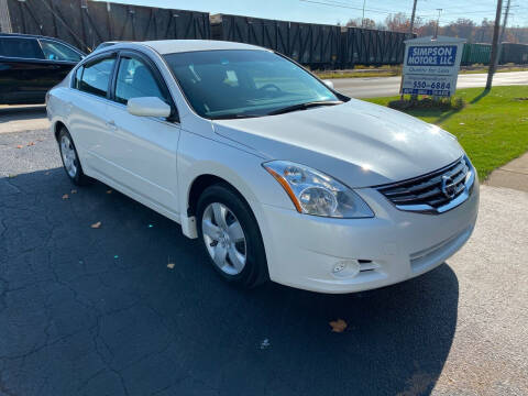 2010 Nissan Altima for sale at SIMPSON MOTORS in Youngstown OH