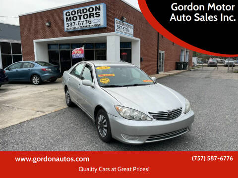 2005 Toyota Camry for sale at Gordon Motor Auto Sales Inc. in Norfolk VA