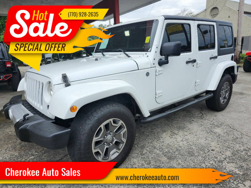 2014 Jeep Wrangler Unlimited for sale at Cherokee Auto Sales in Acworth GA