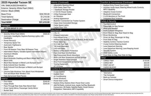 2025 Hyundai Tucson SE