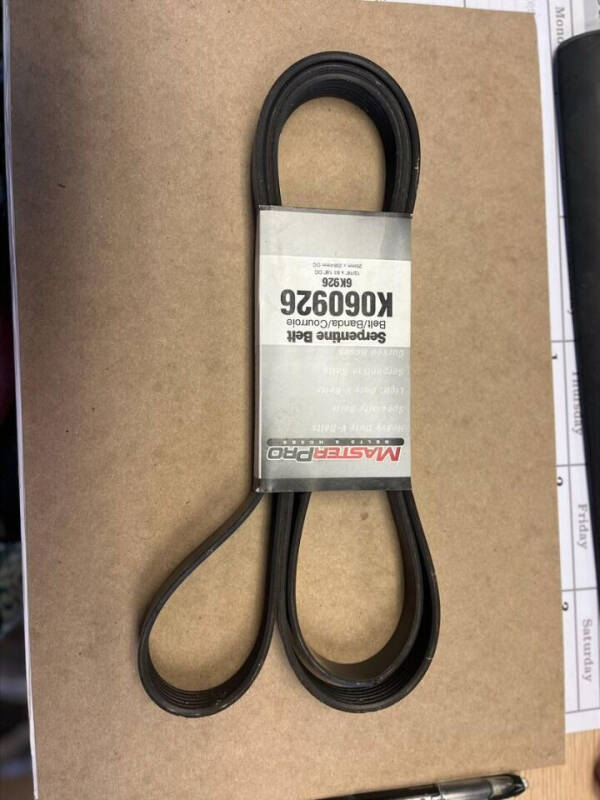  SERPENTINE BELT K060926  6K926 SERPENTINE BELT K060926  6K926 for sale at BENHAM AUTO INC - Peace of Mind Auto Collision and Repair in Lubbock TX