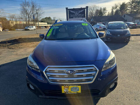 2015 Subaru Outback for sale at F & Z MOTORS in Vernon Rockville CT