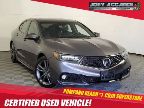 2020 Acura TLX for sale at PHIL SMITH AUTOMOTIVE GROUP - Joey Accardi Chrysler Dodge Jeep Ram in Pompano Beach FL