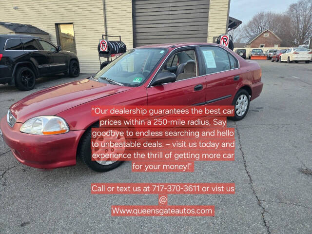 1998 Honda Civic for sale at QUEENSGATE AUTO SALES in York, PA