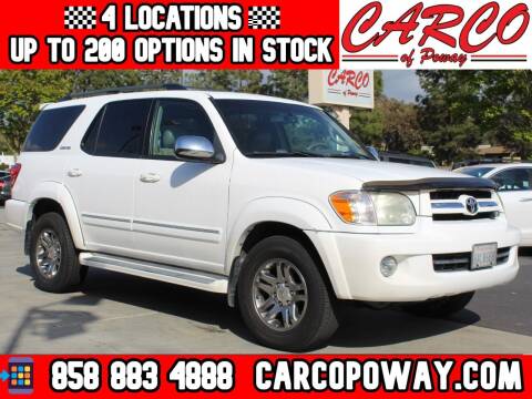2007 Toyota Sequoia for sale at CARCO OF POWAY in Poway CA