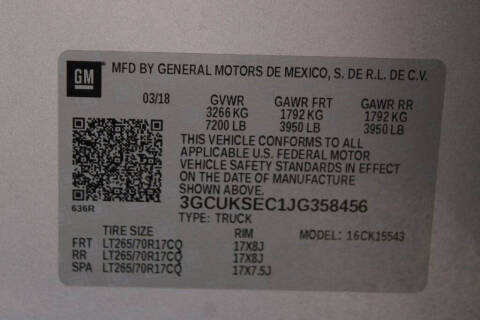 2018 Chevrolet Silverado 1500