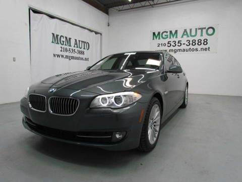 2012 BMW 5 Series for sale at MGM Auto in San Antonio, TX