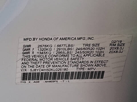 2019 Acura MDX SH-AWD w/Tech